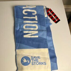 Unisex, Love, Compassion, Action Pro-Life Blue & White Save the Storks Scarf